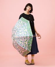 GG8FD30100 Jocomomola(ホコモモラ) 【晴雨兼用】フラワープリントデザイン長傘 ピンク