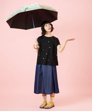 GG8FD30100 Jocomomola(ホコモモラ) 【晴雨兼用】フラワープリントデザイン長傘 ピンク