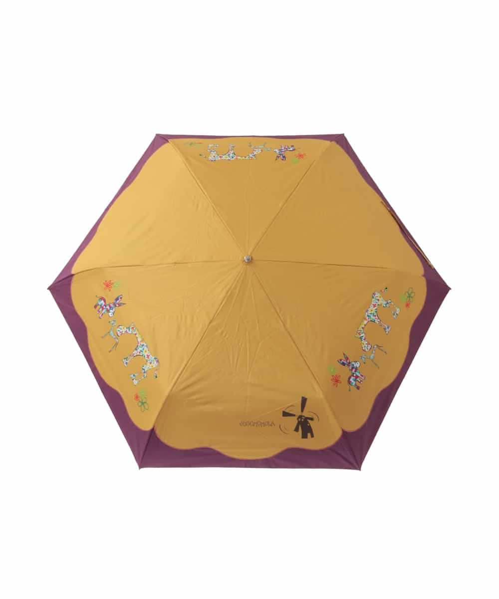 GG8FD32110 Jocomomola(ホコモモラ) 【晴雨兼用】アニマルモチーフデザイン折り畳み傘 イエロー