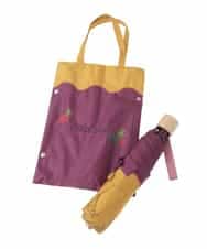 GG8FD32110 Jocomomola(ホコモモラ) 【晴雨兼用】アニマルモチーフデザイン折り畳み傘 イエロー