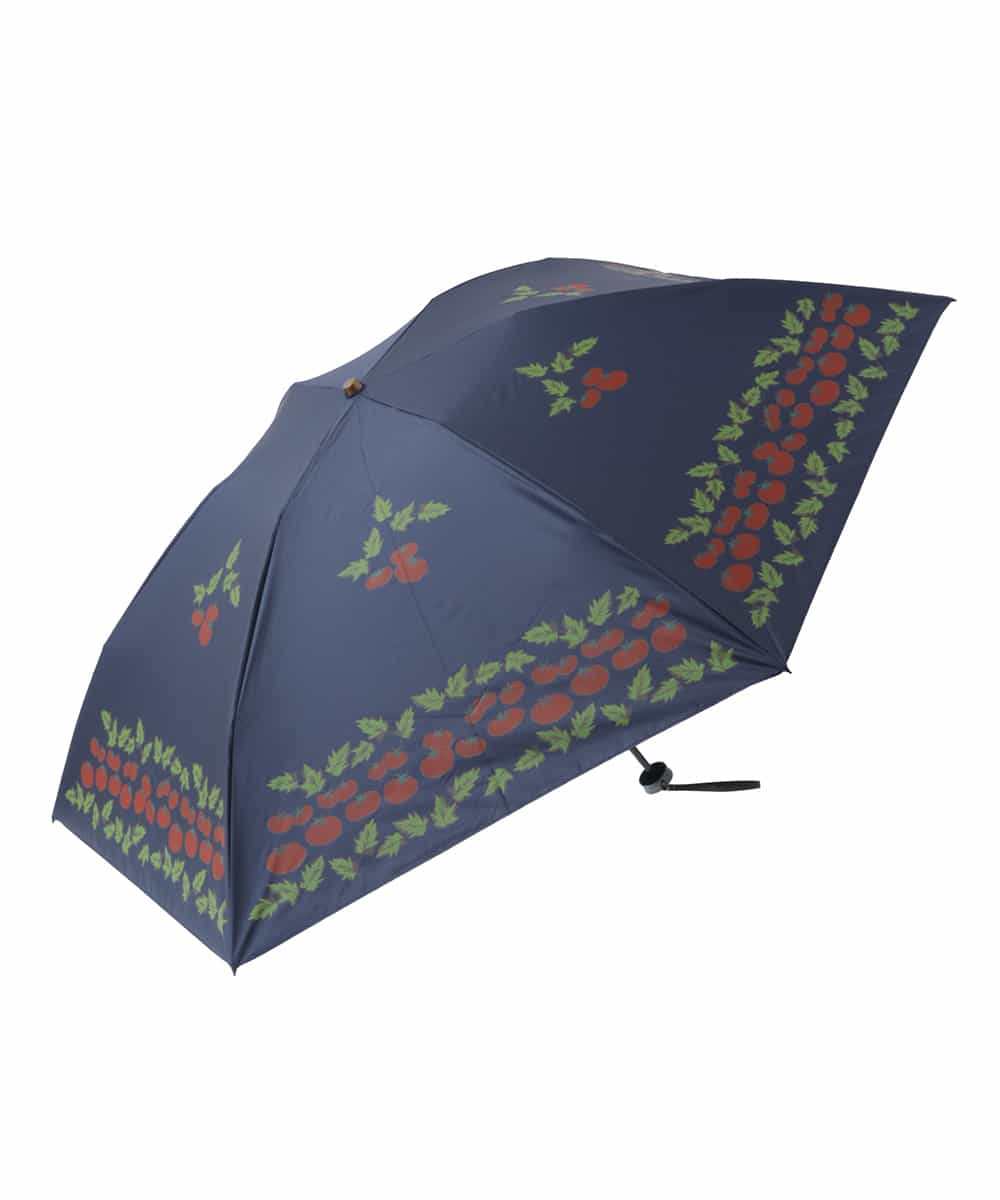 GG8FV30100 Jocomomola 【UV・晴雨兼用】トマトモチーフプリント折りたたみ傘