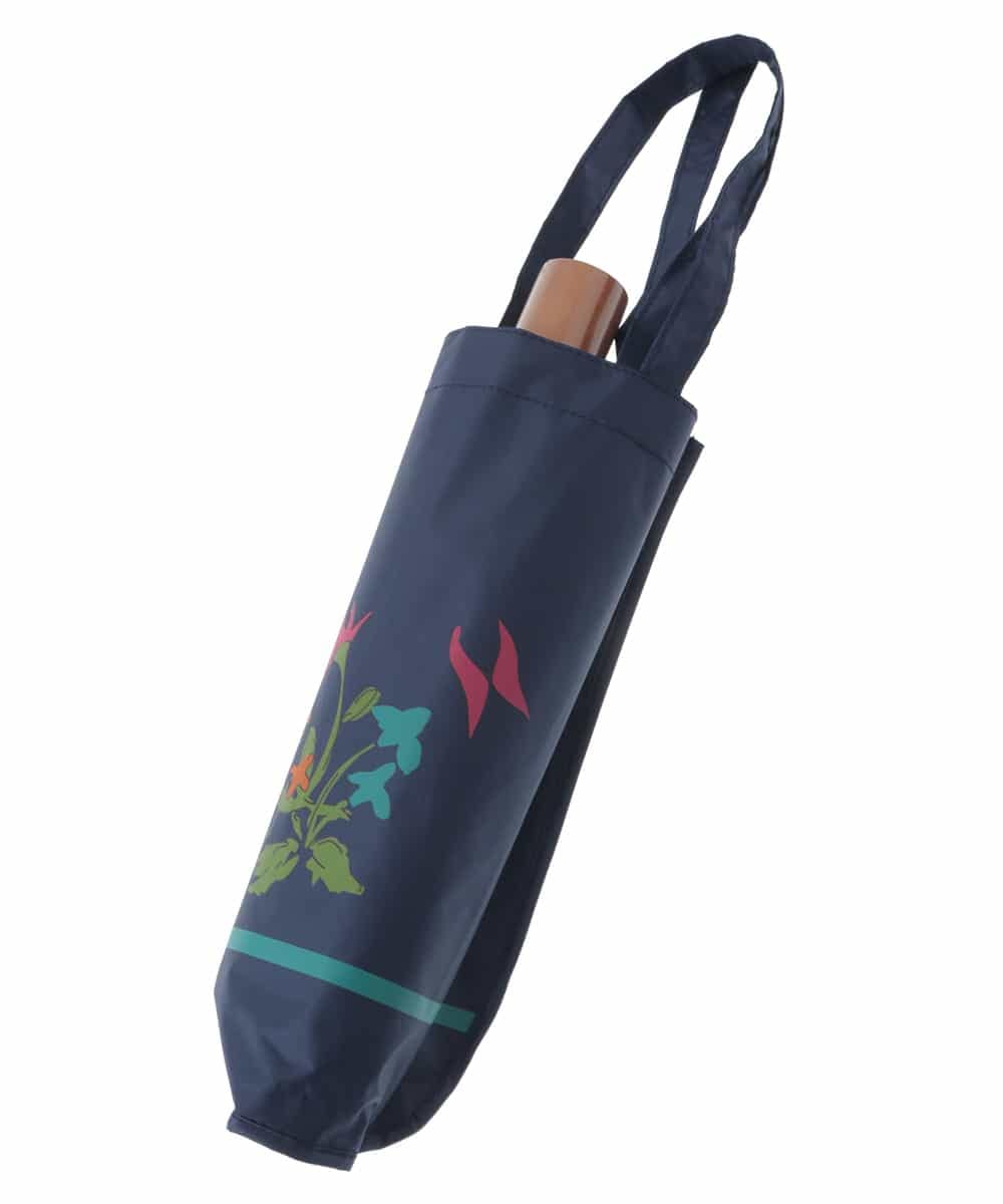 GG8GS31100 Jocomomola(ホコモモラ) 【UV・晴雨兼用】蝶々デザインプリント折りたたみ傘 ベージュ