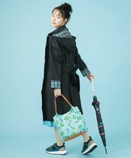 GG8HV70120 Jocomomola(ホコモモラ) 【晴雨兼用・UV】猫モチーフプリント傘 ブラック