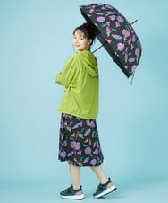 GG8HV70120 Jocomomola(ホコモモラ) 【晴雨兼用・UV】猫モチーフプリント傘 ブラック
