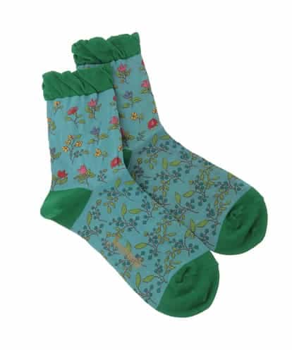 GG9CD30035 Jocomomola El galgoフラワージャカードソックス