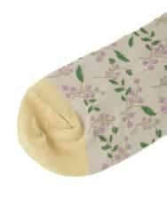 GG9CD30035 Jocomomola(ホコモモラ) El galgoフラワージャカードソックス アイボリー