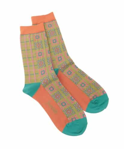 GG9DD30035 Jocomomola 幾何柄ジャカードソックス