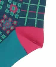 GG9DD30035 Jocomomola(ホコモモラ) 幾何柄ジャカードソックス ネイビー