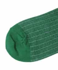 GG9DD31035 Jocomomola(ホコモモラ) 配色フラワージャカードソックス グリーン