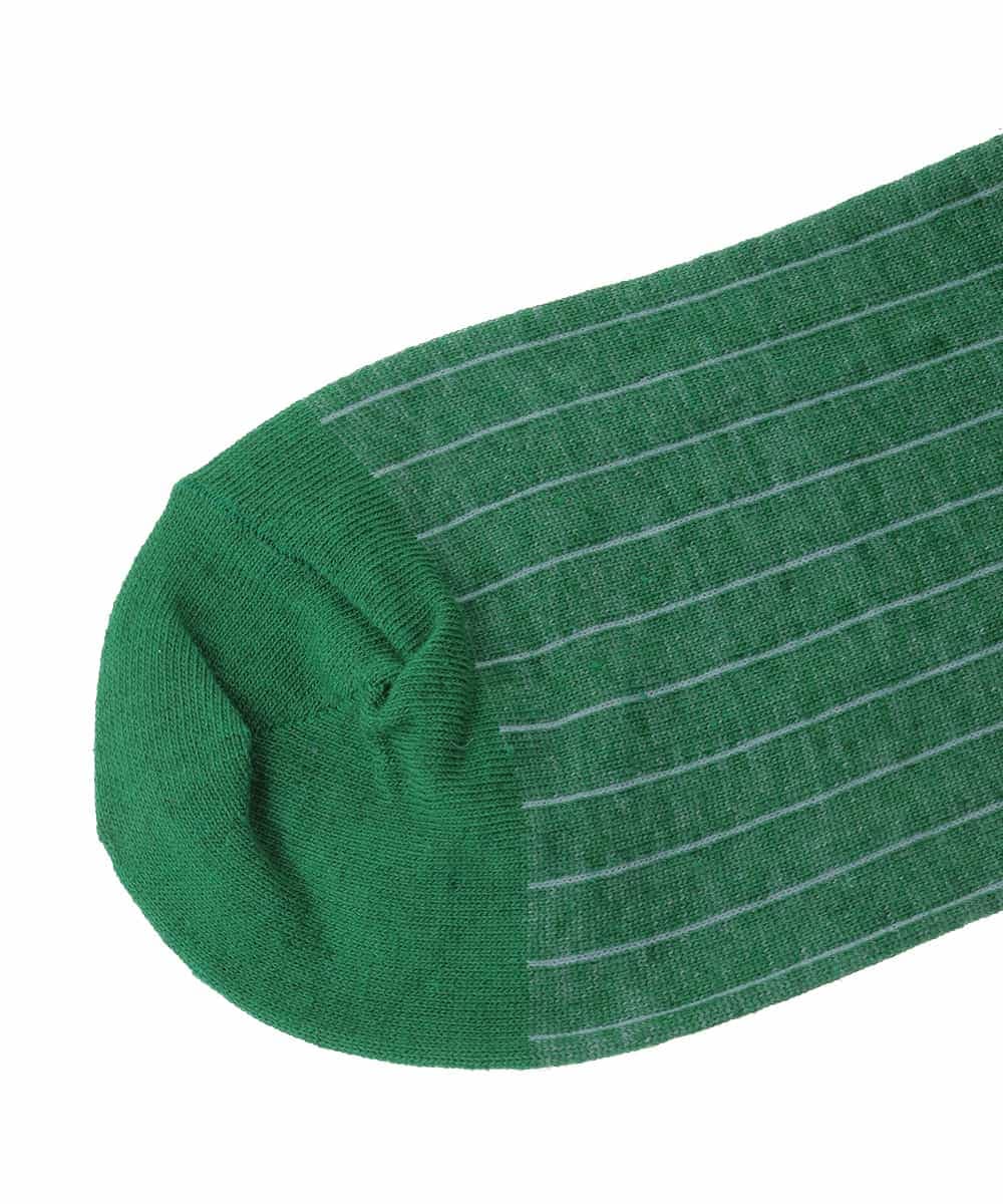 GG9DD31035 Jocomomola(ホコモモラ) 配色フラワージャカードソックス グリーン