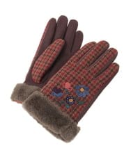 GGTAD30090 Jocomomola(ホコモモラ) フラワーエンブロイダリーグローブ ベージュ