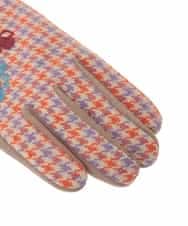 GGTAD30090 Jocomomola(ホコモモラ) フラワーエンブロイダリーグローブ ベージュ