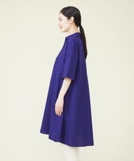 GHBGQ03330 Sybilla(シビラ) 【PLAYA】カディコットンオープンカラーロングブラウス ネイビー