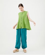 GHBHF30270 Sybilla(シビラ) 【PLAYA】カディコットンブラウス グリーン