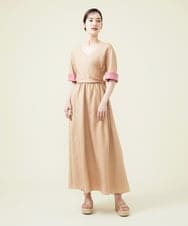 GHEGU01530 Sybilla(シビラ) 【PLAYA】リネンレーヨン2WAYドレス ベージュ