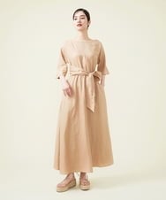 GHEGU01530 Sybilla(シビラ) 【PLAYA】リネンレーヨン2WAYドレス ベージュ
