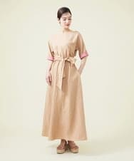 GHEGU01530 Sybilla(シビラ) 【PLAYA】リネンレーヨン2WAYドレス ベージュ