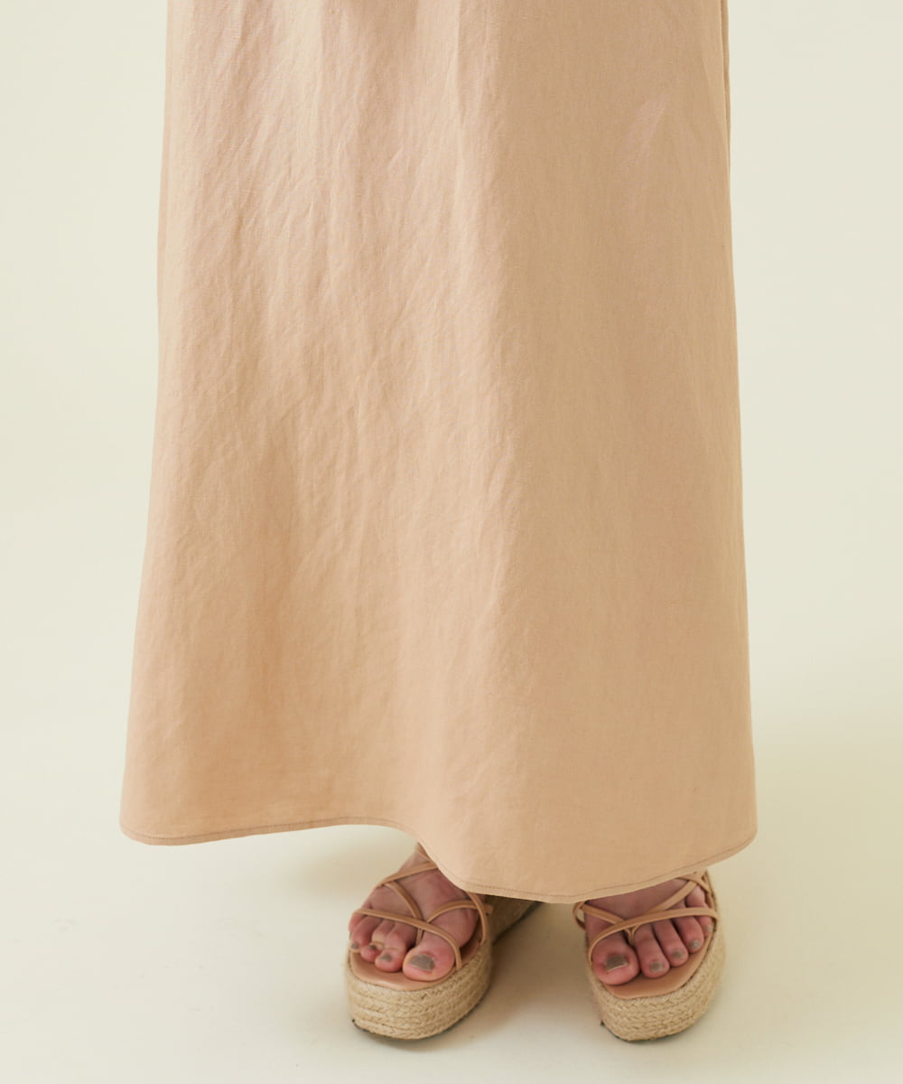 GHEGU01530 Sybilla(シビラ) 【PLAYA】リネンレーヨン2WAYドレス ベージュ
