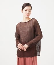 GHFGB01270 Sybilla(シビラ) 【PLAYA】メッシュネットプルオーバー ブラウン