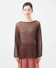 GHFGB01270 Sybilla(シビラ) 【PLAYA】メッシュネットプルオーバー ブラウン