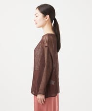 GHFGB01270 Sybilla(シビラ) 【PLAYA】メッシュネットプルオーバー ブラウン