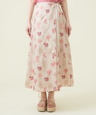 GHHGU01490 Sybilla(シビラ) サンゴモチーフ刺繍スカート ベージュ