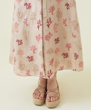 GHHGU01490 Sybilla(シビラ) サンゴモチーフ刺繍スカート ベージュ