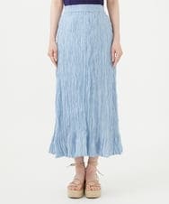 GHHHE43300 Sybilla(シビラ) 【PLAYA】クリンクルスカート ライトブルー