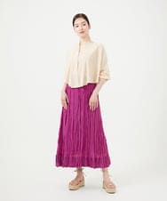 GHHHE43300 Sybilla(シビラ) 【PLAYA】クリンクルスカート パープル