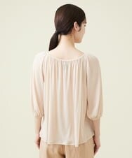 GHKGU12270 Sybilla(シビラ) 水撚りフライスギャザーカットソー ベージュ