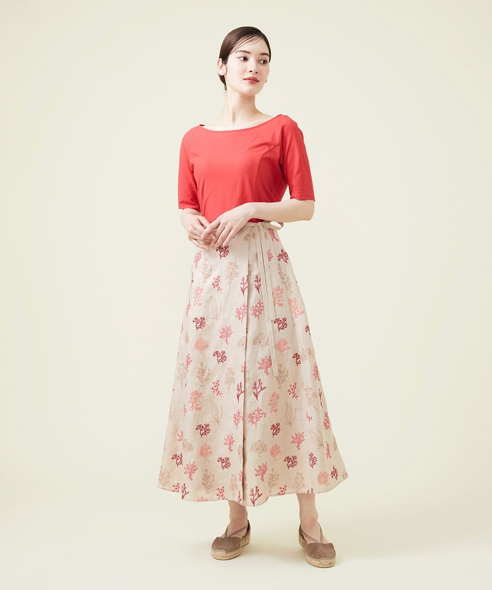GHKGU13150 Sybilla(シビラ) ラウンドネックカットソー レッド