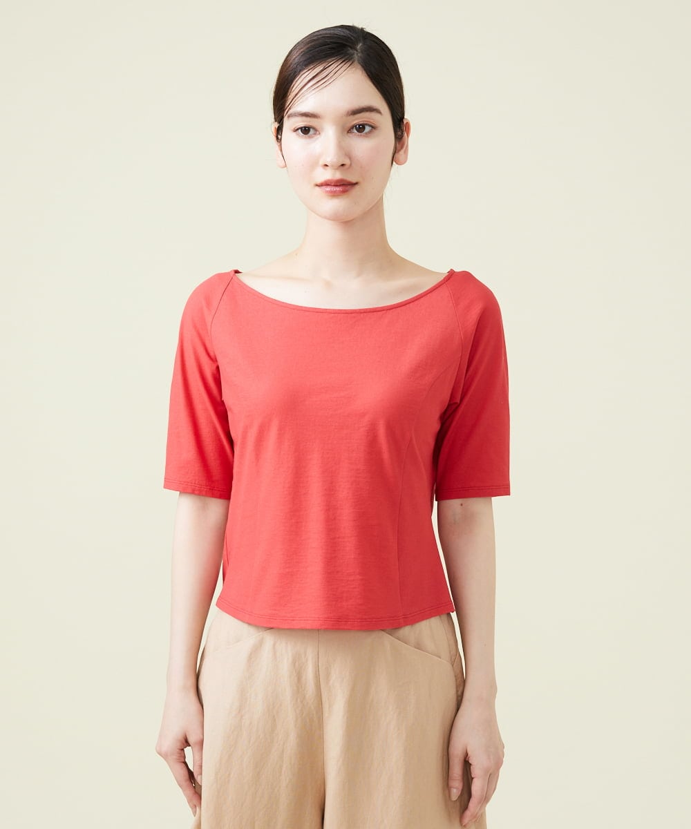 GHKGU13150 Sybilla(シビラ) ラウンドネックカットソー レッド