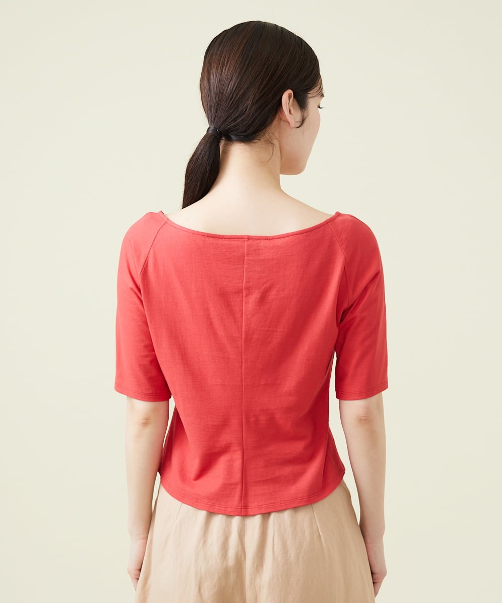 GHKGU13150 Sybilla(シビラ) ラウンドネックカットソー レッド