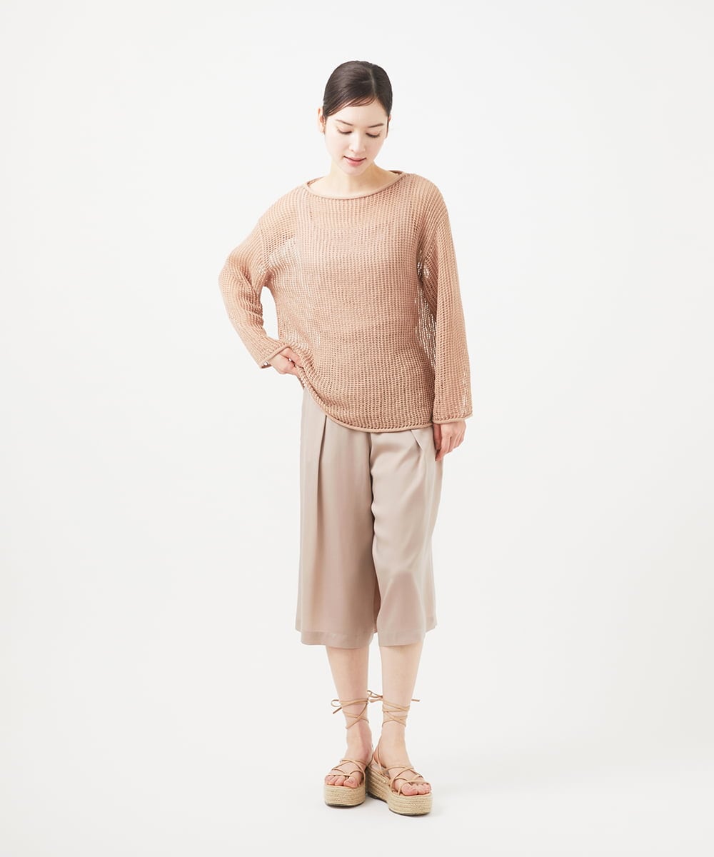 GHLGB04300 Sybilla(シビラ) 【PLAYA】キュプラサテンショートパンツ グレーピンク