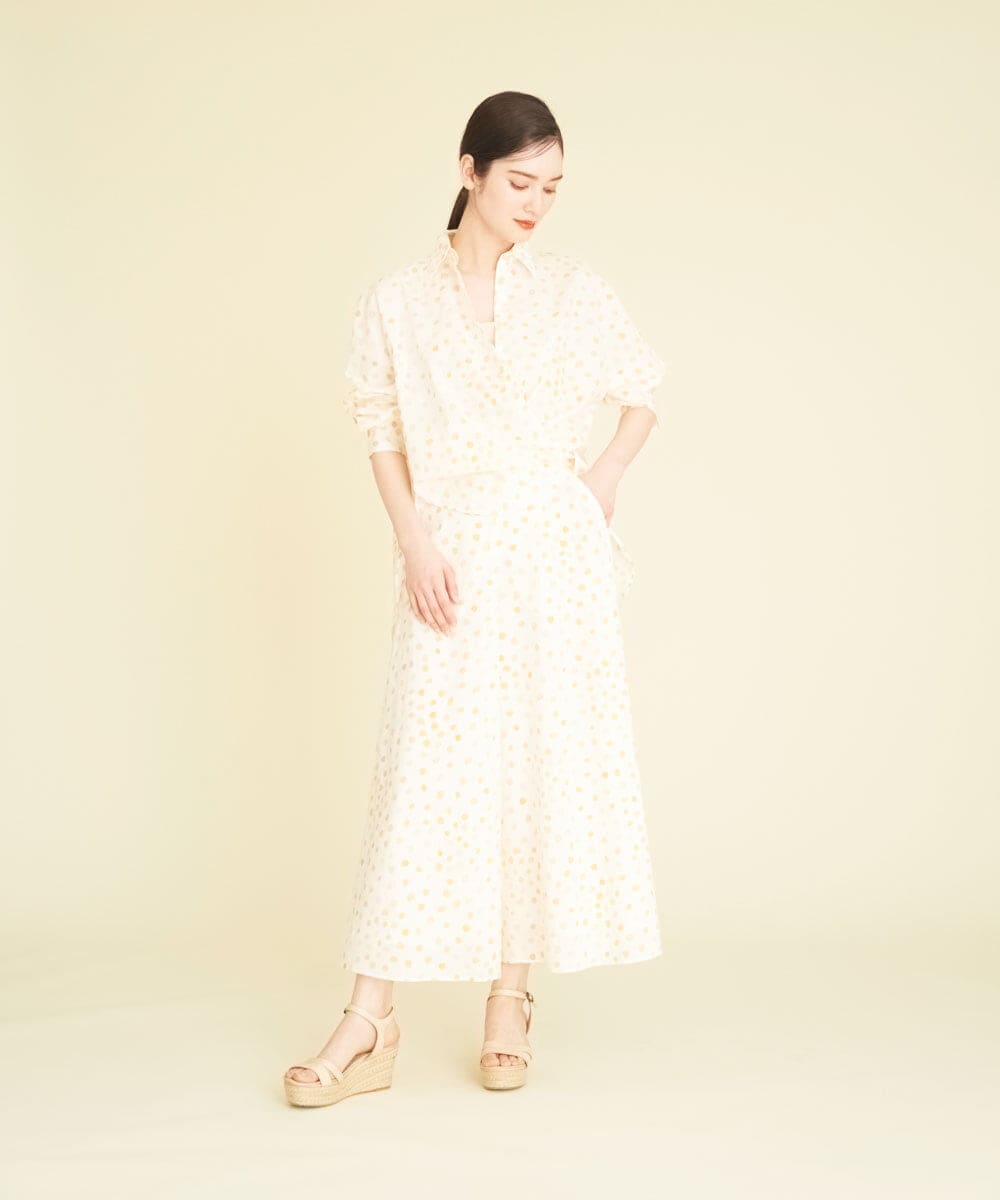 GHLGR07390 Sybilla(シビラ) 【PLAYA】フレッシュフルーツダイドットパンツ イエロー