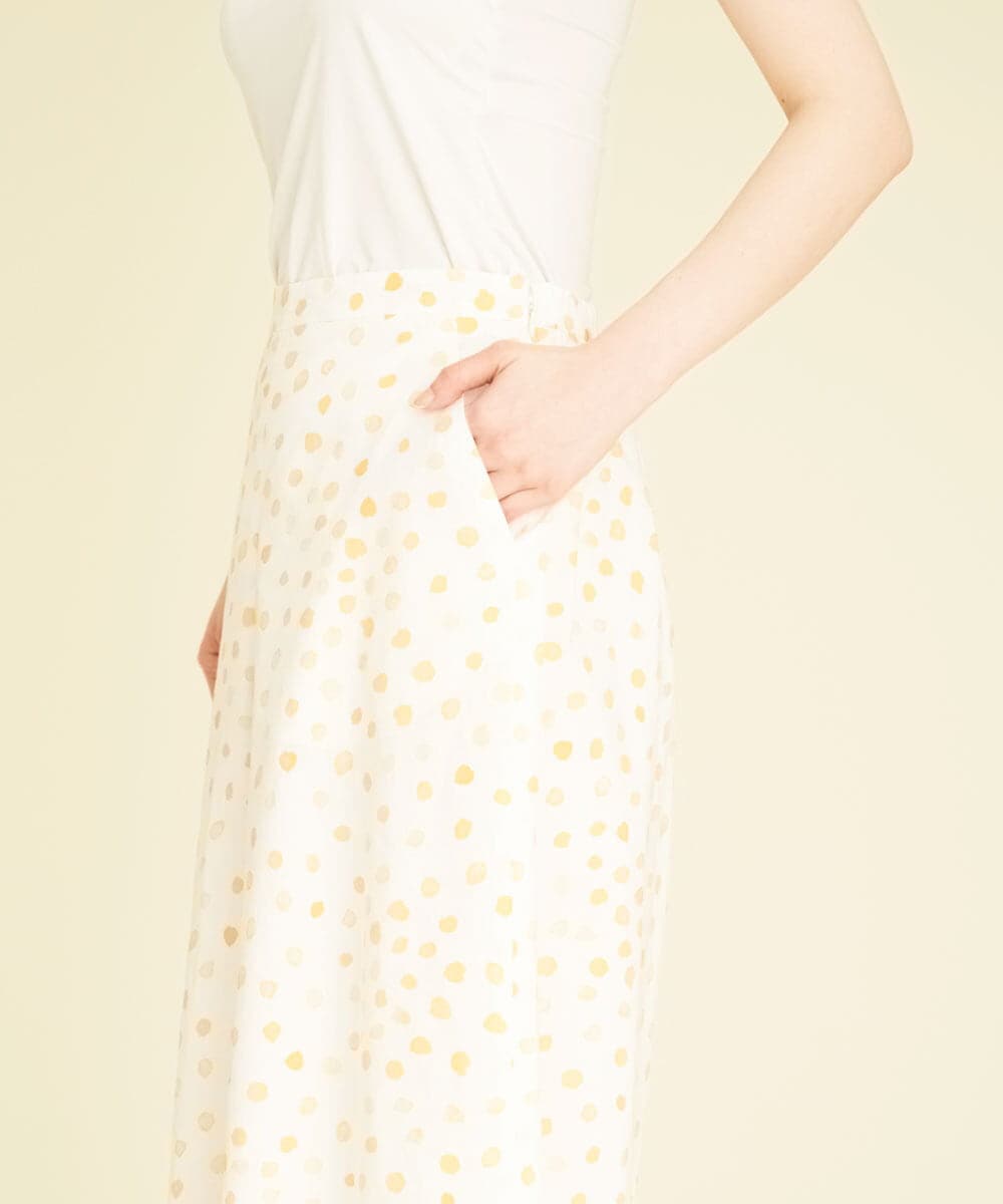 GHLGR07390 Sybilla(シビラ) 【PLAYA】フレッシュフルーツダイドットパンツ イエロー