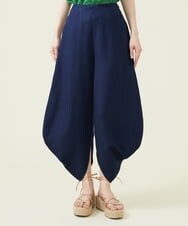 GHLGU01330 Sybilla(シビラ) リネンレーヨンフォルムパンツ ネイビー