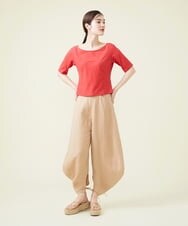 GHLGU01330 Sybilla(シビラ) リネンレーヨンフォルムパンツ ベージュ