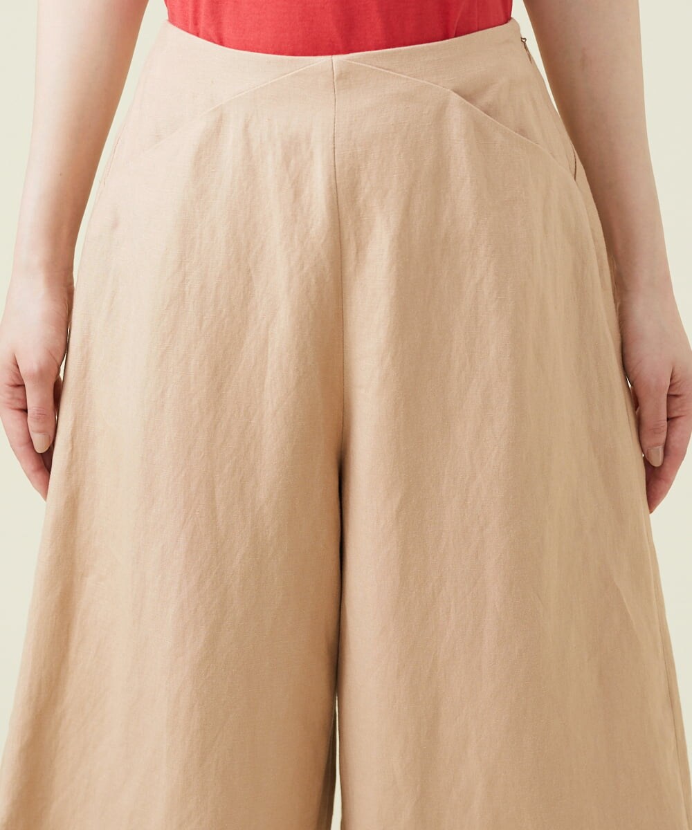 GHLGU01330 Sybilla(シビラ) リネンレーヨンフォルムパンツ ベージュ