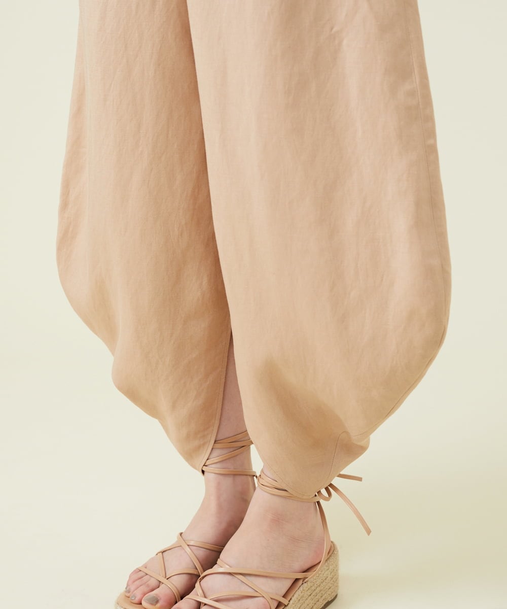 GHLGU01330 Sybilla(シビラ) リネンレーヨンフォルムパンツ ベージュ