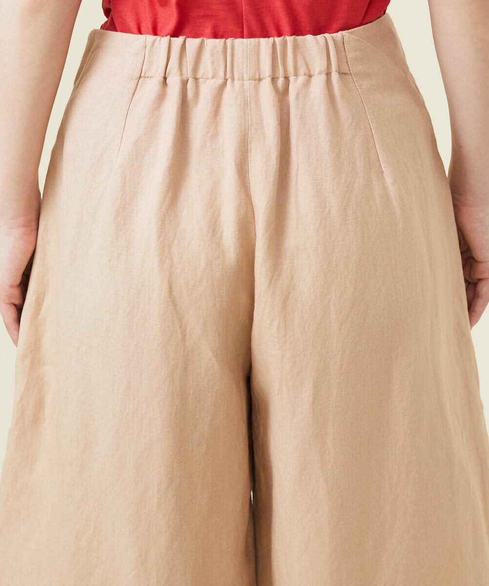 GHLGU01330 Sybilla(シビラ) リネンレーヨンフォルムパンツ ベージュ