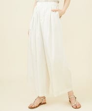 GHLGX02330 Sybilla(シビラ) 【PLAYA】タックサテンワイドパンツ アイボリー