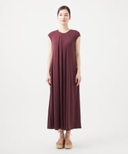 GHPGB03450 Sybilla(シビラ) 【PLAYA】フレンチスリーブジャージードレス バーガンディー