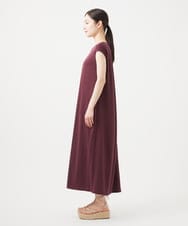 GHPGB03450 Sybilla(シビラ) 【PLAYA】フレンチスリーブジャージードレス バーガンディー
