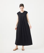 GHPGB03450 Sybilla(シビラ) 【PLAYA】フレンチスリーブジャージードレス ブラック