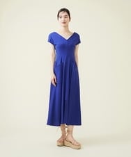 GHPGT81560 Sybilla(シビラ) 【SYBILLA DRESS】ウエストステッチジャージードレス ブルー