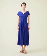 GHPGT81560 Sybilla(シビラ) 【SYBILLA DRESS】ウエストステッチジャージードレス ブルー