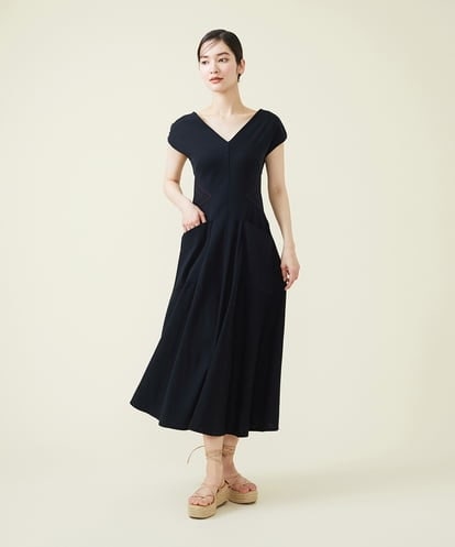 GHPGT81560 Sybilla 【SYBILLA DRESS】ウエストステッチジャージードレス