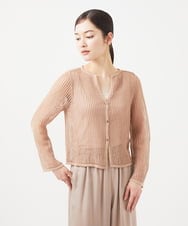 GHSGB01330 Sybilla(シビラ) 【PLAYA】メッシュネットカーディガン ダスティピンク