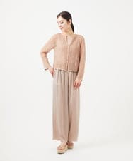 GHSGB01330 Sybilla(シビラ) 【PLAYA】メッシュネットカーディガン ダスティピンク